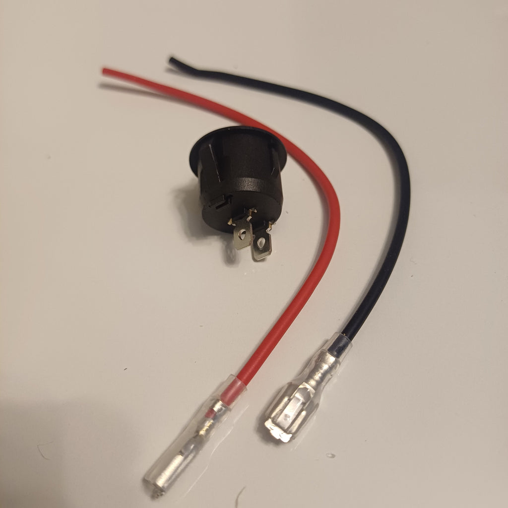 Interruptor Rocker On/Off con Cables y Terminales