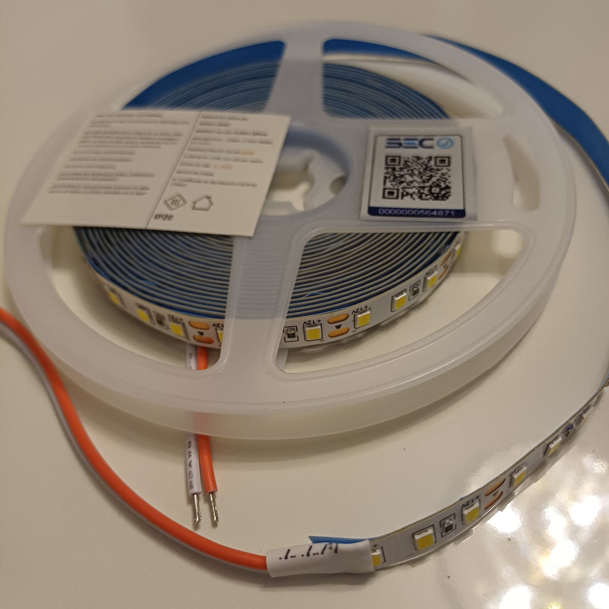 Cinta LED 12V 5mts — Luz Cálida