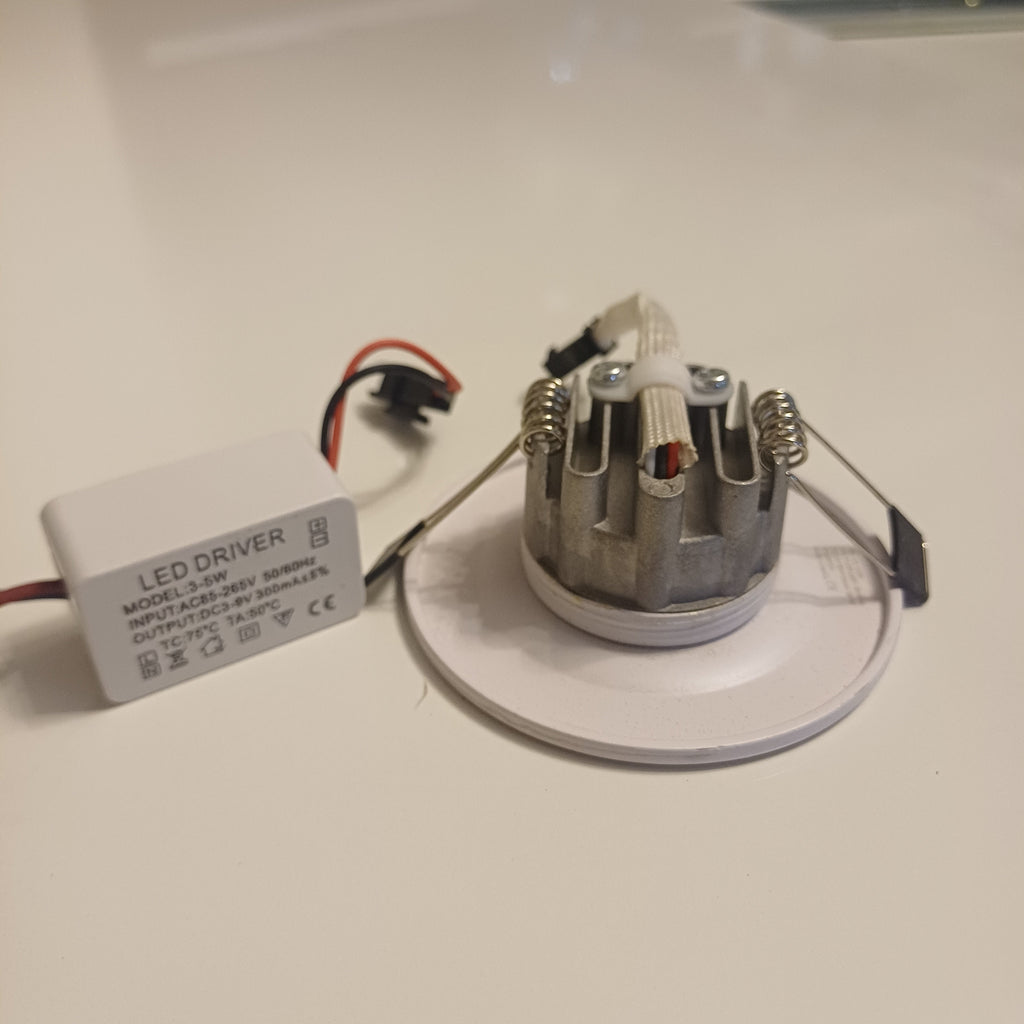 Downlight LED COB Empotrable 3-5W con Driver