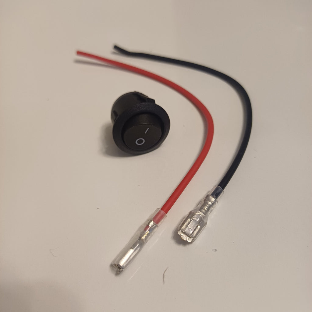Interruptor Rocker On/Off con Cables y Terminales